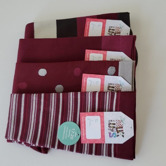 Muk Luks Pack of 4 Graduated Trouser Compression Socks 17-20 mmHg Size L/XL - Picture 4 of 7